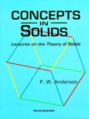 cover image of Concepts In Solids